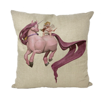 Thumbnail for Horse and Baby Cupid Pillow