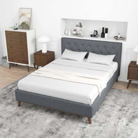 Thumbnail for Graceville King Fabric Platform Bed