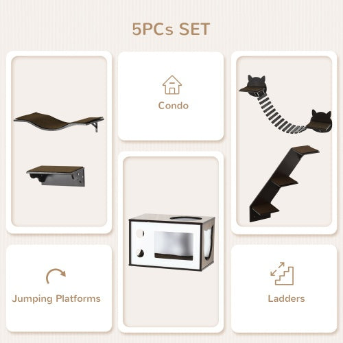 Cat Shelves With Ergonomically Curved Platform