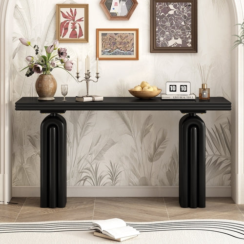 Chic, Elegant and Luxurious Acacia Veneer Console Table