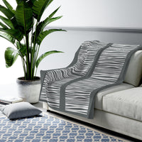 Thumbnail for Abstract Lines Plush Blanket Throw