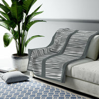 Thumbnail for Abstract Lines Plush Blanket Throw