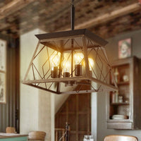 Thumbnail for 4-Light Vintage Antique Chandeliers Light Fixture