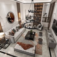 Thumbnail for Light Metal Ring Chandelier