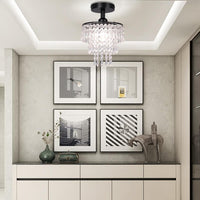 Thumbnail for Small Crystal Chandelier Flush Mount Ceiling Light