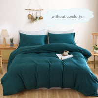 Thumbnail for 3Piece Solid Color Soft Duvet Cover Set