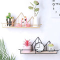 Nordic Simple Iron Landscape Design Wall Decorations Storage Rack