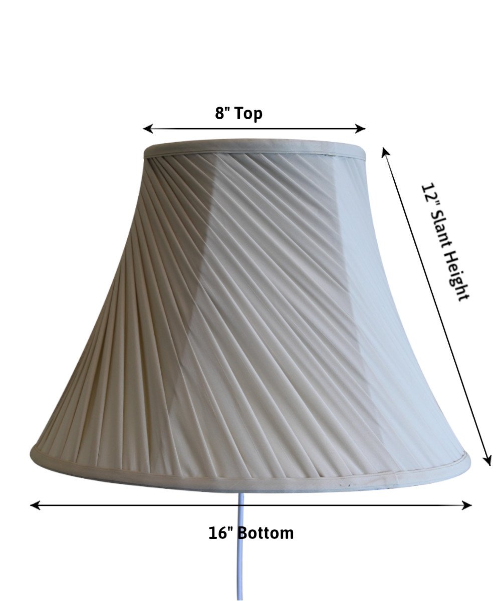 8"W Floating Shade Plug-In Wall Light