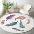 Bird Feather Modern Home Rug