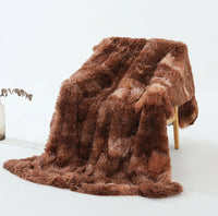 Thumbnail for Warm & Fluffy Throw Blanket with Faux Fur