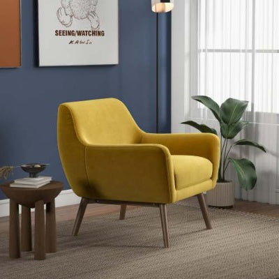 Panom Gold Velvet Lounge Chair