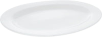Thumbnail for Rolled Rim White Oval Plate / Platter
