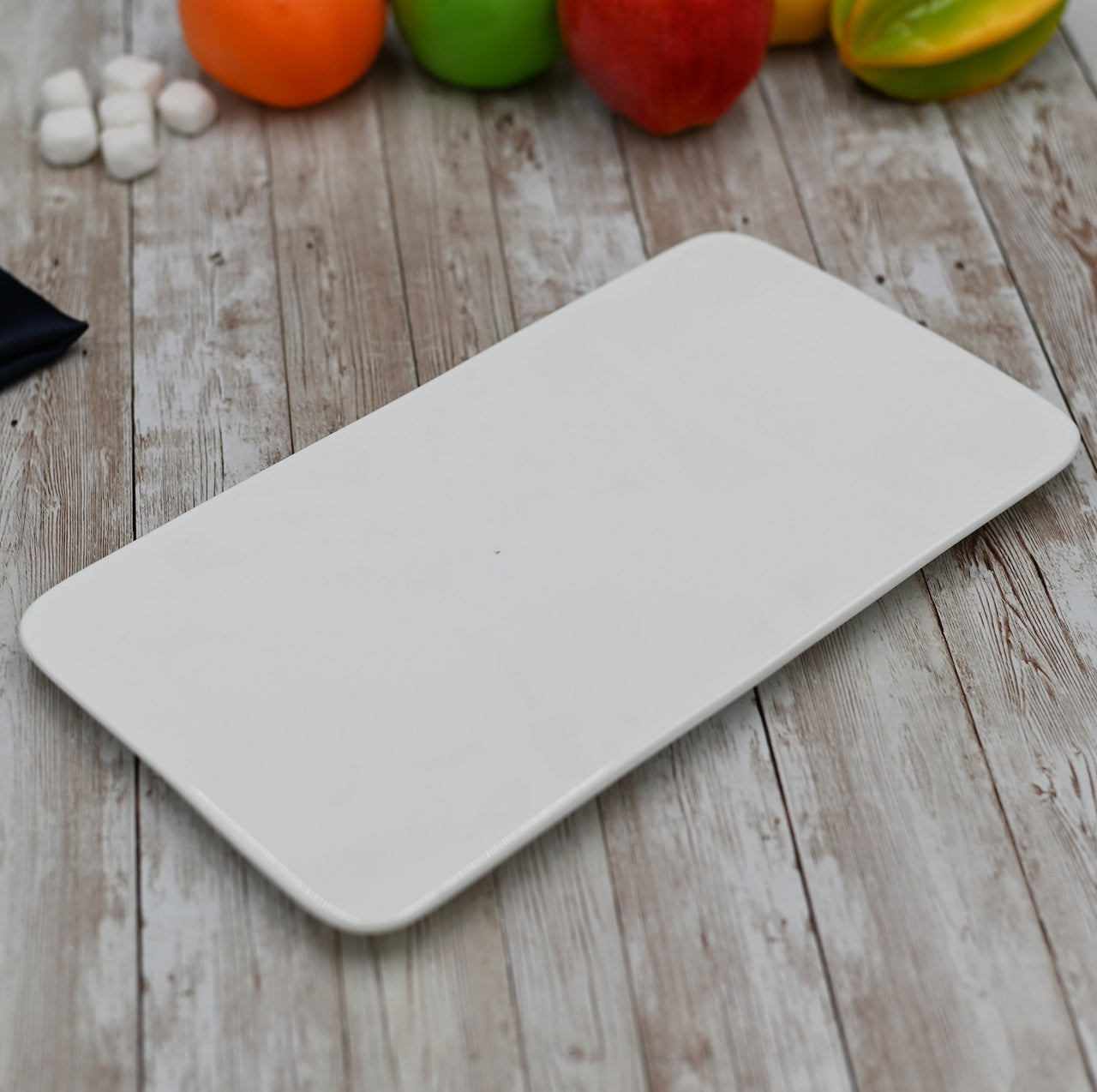 White Rectangle Flat Platter