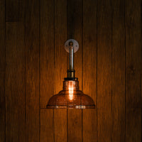 Thumbnail for Amber Glass Shade Swing Arm Wall Lamp