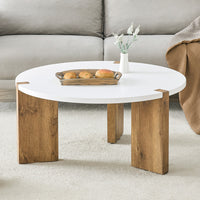 Thumbnail for Minimalist Circular MDF Material Coffee Table