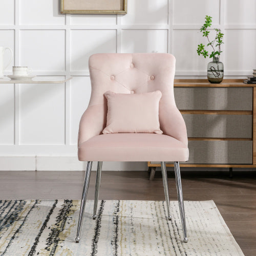 Upholstered Armchair for Living Room With Lumbar Cushion