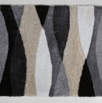 Thumbnail for Grey Print Aria Soft Pile Shag