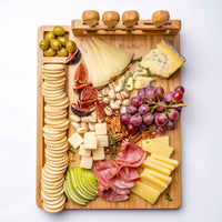 Thumbnail for Bamboo Cheese Board and Knife Set