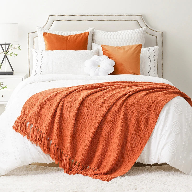 Chielina Knitted Throw Blanket