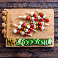 Thumbnail for Bamboo Cheese Board and Knife Set