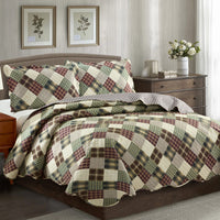 Thumbnail for Jennifer 3 Piece Quilt Set - Brown
