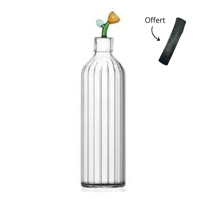 Designer glass carafe + 1 Binchotan charcoal
