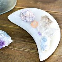 Thumbnail for NEW Selenite Moon Bowls