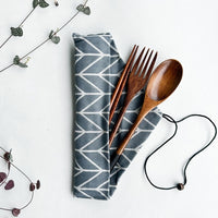 Thumbnail for Reusable Handmade Natural Wood Cutlery Set