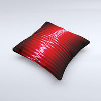 Thumbnail for Glowing Red Wiggly Line Ink-Fuzed Decorative Throw Pillow