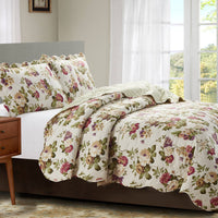 Thumbnail for Jennifer 3 Piece Quilt Set - Green