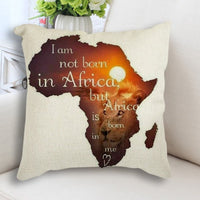 Thumbnail for African Map Art Cushion Case