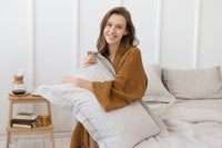 Thumbnail for Linen Sham Pillowcase in Honey