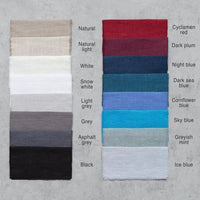 Thumbnail for Linen duvet cover with ties