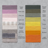 Thumbnail for Linen duvet cover with ties