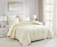 Thumbnail for 3-Piece Comforter Set with Ruffled Edge
