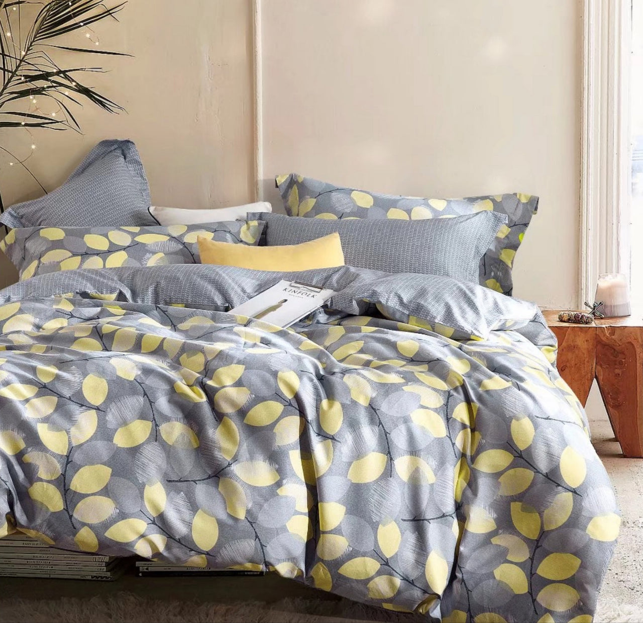 Floral 100% Cotton Reversible Comforter Set