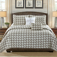Thumbnail for Karina - 5 Piece Quilt Set - Modern Brown