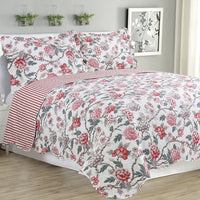 Thumbnail for Melissa - 3 Piece Quilt Set - Multi Color Rose