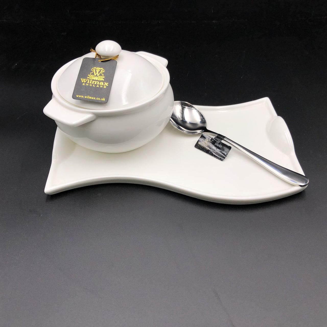 Individual Baking Pot With A Soup Spoon