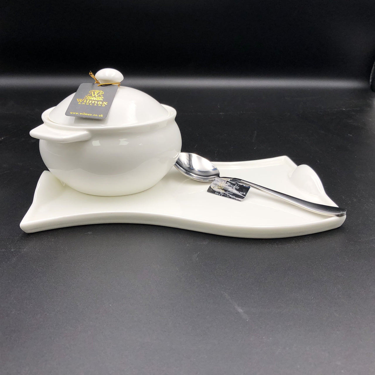 Individual Baking Pot With A Soup Spoon