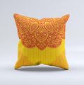 Abstract Seamless Pattern Ink-Fuzed Decorative Throw Pillow