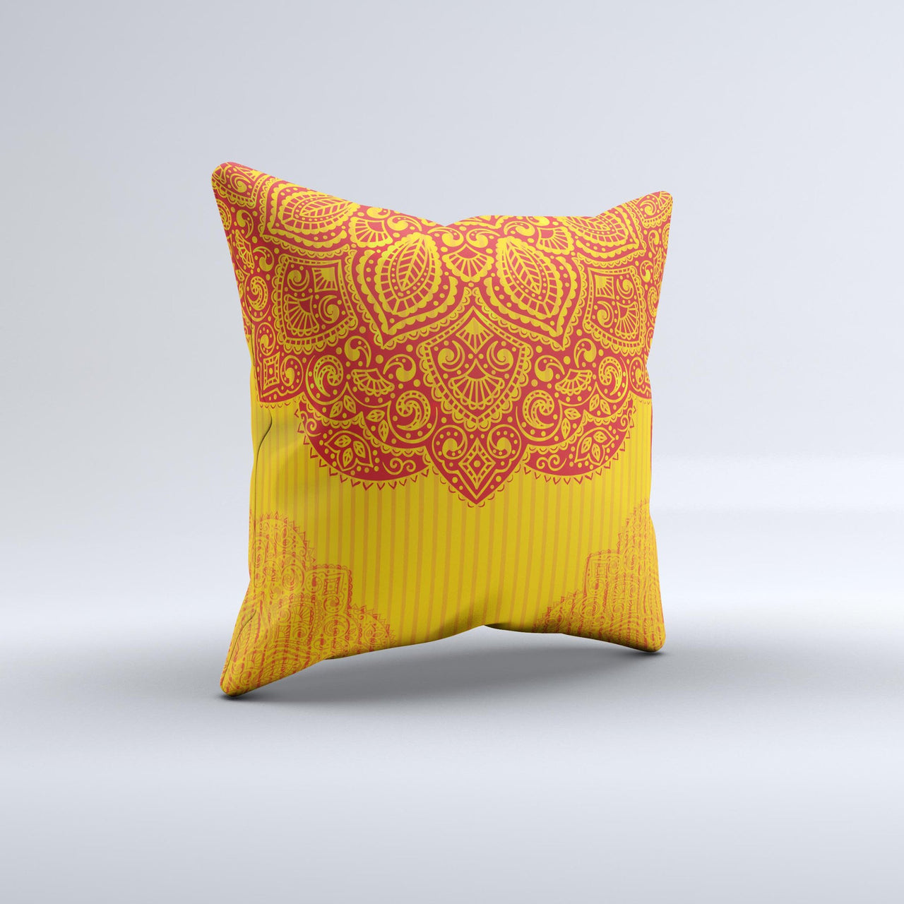 Abstract Seamless Pattern Ink-Fuzed Decorative Throw Pillow