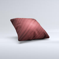 Thumbnail for Red Diagonal Thin HD Stripes  Ink-Fuzed Decorative Throw Pillow