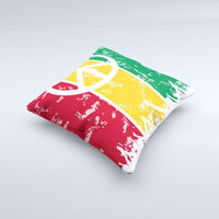 Thumbnail for Layered Peace Ink-Fuzed Decorative Throw Pillow