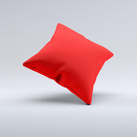 Thumbnail for Solid Red Ink-Fuzed Decorative Throw Pillow