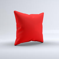 Thumbnail for Solid Red Ink-Fuzed Decorative Throw Pillow
