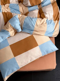 Thumbnail for Dopamine Checker Queen Duvet Cover Set With Pillowcases & Fitted Sheet