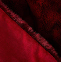 Thumbnail for Red Chinchilla Faux Fur Throw Blanket