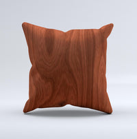 Thumbnail for Red Mahogany Wood Ink-Fuzed Decorative Throw Pillow