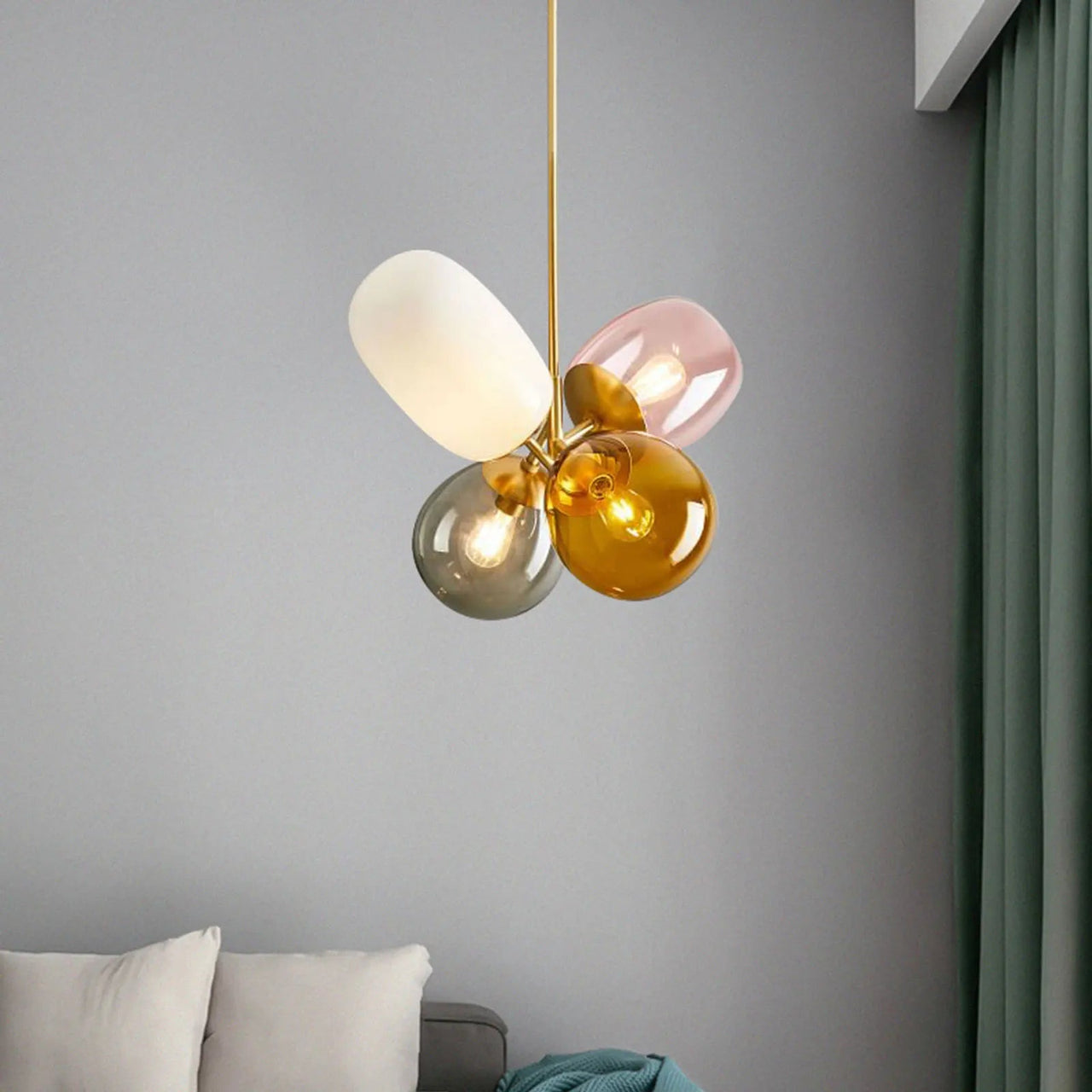 4 Colorful LED Balloon Chandelier